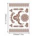 Exquisite Brown Flower Lace Henna Temporary Tattoos for Women - Waterproof & Removable - 6 Sheets - Buy Online on GoSupps.com