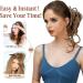 Fake Hair Bun Synthetic Messy Bun with Elastic Rubber Band Wig Curls Scratch Ponytail Extensions Hair Bun Donut Bun Wigs for Women Hair Accessories (Color : Medium Brown) - Buy Online on GoSupps.com
