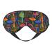 Colorful Mushrooms Sleep Mask for Women Men Cute Mushroom Decor Soft Adjustable Blackout Eye Covers for Sleeping Airplane Travel Colorful Mushrooms 1 Count (Pack of 1)