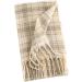 Shop Hanxiulin Women's Knitting Scarf - Large Cashmere Wool Scarf with Buttons Perfect for Every Season - Warm Black & White Scarves - Buy Online on GoSupps.com