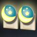 Annmore Night Light Socket for Children - Twilight Sensor Orientation Lights for Newborns | 2-Piece Baby Slumber & Breastfeeding Essentials in Moon Yellow - Buy Online on GoSupps.com