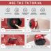 Electric Cupping Set with 12 Modes for Neck, Shoulder, and Back Massage - Red - Buy Online on GoSupps.com