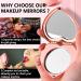 MiniPortable Compact Metal Cosmetic Mirror Elegant and Stylish Heart Shaped Mirror Portable Compact Metal Cosmetic Mirror Elegant and Stylish Heart Shaped Mirror 1X/2X Magnifying (Heart Rose) - Buy Online on GoSupps.com