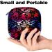 Colorful Skull Pattern Storage Bags for Women | Large Menstrual Cup Cylinder Pocket & More | Ideal for Bandages Panty Liners Tampons & Insoles - Buy Online on GoSupps.com