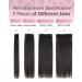 Buy AGMITY Clip-In Hair Extensions 55cm 120g - Real Human Hair Seamless & Invisible #1B Natural Black - 7 Pieces for Effortless Volume & Length - Buy Online on GoSupps.com