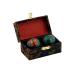 QiGong sound ball 1 pair with sound mechanism meditation ball Yin Yan Qi-Gong ball 1 pair 3.5 cm 3.5 cm (pack of 2)