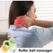 Manual Flowerpot Massage Ball - Cute Mini Roll Massager for Neck & Waist Relief | Perfect Cervical Spine Support - Buy Online on GoSupps.com