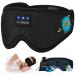 Upgraded Bluetooth 5.4 3D Sleep Mask Dual Sides Breathable Sleep Headphones up to 14-Hour Stand-by Bluetooth Eye Masks Wireless Earphones Eye Mask for Sleeping Cool Tech Gadget Travel Essentials Loup Pour Dormir Black