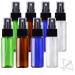 JamHooDirect 8Pcs 30ml Spray Bottle Empty Plastic Fine Mist Travel Atomiser Set with 2 Funnels - Clear Refillable & Reusable Mini Travel Bottles Toiletries Liquid Containers for Cosmetic (4 Colors)