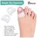 Pedimend Gel Toe Separator & Straightener 6-Piece Set for Hammer Toe Curved Toes & Pinky Toe Adjustable Sizes for Men & Women - Buy Online on GoSupps.com