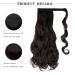 Cybelleza Ombre Ponytail Extensions - Heat-Resistant Medium Brown Curly Clip-In Hair Extensions for Artful Braids & Wavy Hairstyles - Buy Online on GoSupps.com