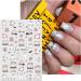 JMEOWIO 9 Sheets Halloween Nail Art Stickers Decals Self-Adhesive Cute Ghost White Flower Pumpkin Nail Supplies Nail Art Design Decoration Accessories - Buy Online on GoSupps.com