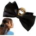 Fovolat Bow Clips | Hair Clamp Aesthetic Satin Big Hair Bows Large Claw Clips Hair Barrettes for Thick Thin Curly Hair Black - Buy Online on GoSupps.com