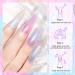 Pearl Gel Nail Polish Set - Shimmer Mermaid White Pink Purple Blue Glitter Pearlescent Shell Swirl Thread Effect - Soak Off UV LED Salon Quality - 6 Colors LW134 - Buy Online on GoSupps.com
