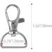 80 Pack Silver Lanyard Swivel Snap D Ring Hooks for Crafts and Purse Hardware (1.5 L X 0.75 W) - Buy Online on GoSupps.com