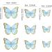 Blumomon 30-Piece 3D Butterfly Cake Topper Decorations | Blue & Gold Rim Cupcake Picks for Weddings Baby Showers & Birthday Parties - Buy Online on GoSupps.com