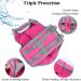Vivaglory Sporty Dog Security Vest - Durable Neoprene Rescue Vest with Velcro Fastener Pink Size S (46-56cm Chest) - Shop Internationally - Buy Online on GoSupps.com