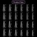288PCS Nail Dual Forms for French Nails | Acrylic Nail Tips | 96PCS Duet System Sticker Silicone Reusable Pads | Manicure Extension Kit - 4 Styles, 12 Sizes - Buy Online on GoSupps.com