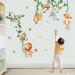 DecalMile Jungle Animals Climbing Tree Wall Decals - Baby Nursery & Kids Room Decor - Buy Online on GoSupps.com