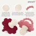 Soothipop Silicone Pacifier Teething Toys for Babies 0-6 Months & 12-18 Months - 2 Pack Baby Teether for Teething Relief (Blush & Berry) - Buy Online on GoSupps.com