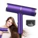 Ionic Hair Dryer Fast Dry Ionic Hair Dryer | High-Speed Blower Hair Dryer Travel Lightweight Hair Blow Dryer for Hotel Household Dormitory Haoying US Purple