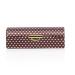 Motique Accessories Small Polka Dot Ladies Lipstick Case With Mirror Purse Holder Brown