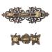 French Vintage Hair Clips Set - 5 Metal Rose Hairpins for Women & Girls - Perfect Gift - Buy Online on GoSupps.com