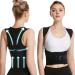 Back Posture Corrector Invisible Full Back Support Belt Men Women Scoliosis And Hunchback Correction Adjustable Corset Orthopedic Vest For Upper Lower Back Pain Relief (Color : Black Size : Large) Large Black