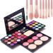 39 Color Eyeshadow Palette Makeup Palette Makeup Brush Set Lip Gloss Blusher Concealer Kit Cosmetic Makeup Set Makeup Palette+Brush