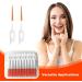 VIKSAUN 200-Piece Interdental Brush & Floss Picks for Oral Dental Care - Orange - Buy Online on GoSupps.com
