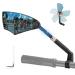 Bicycle mirror for e-bike-bike rear mirror foldable for handlebar 20-23mm retractable & 360 adjustable-glare protection mirror for ebikes MTB (left) left-1