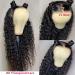 26 Inch Deep Wave HD Transparent Lace Front Wig - Brazilian Virgin Hair, Pre Plucked, 180% Density - Natural Color - 13x4 Deep Wave Frontal Wig for Black Women - Buy Online on GoSupps.com