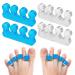 JOCXZI Pack of 4 Toe Separators - Nail Polish Nail Polish Toe Separator Toe Separator Women's Silicone Finger Separator for Overlapping Toes Bunions Hammer Toes Foot Pain Relief