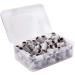 PANA 100 Pieces Nail Sanding Bands Professional Nail Manicure Great Fit for Nail Drill Bits for Acrylic Nails (120 Grit Zebra) Large Zebra 120 Grit