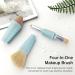 Multi-Tasker 4-in-1 Vegan Makeup Brush | Travel-Friendly Beauty Tool for On-the-Go Glam - Buy Online on GoSupps.com