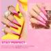 MEFA Gel Nail Polish Set 6 Colors Nude Pink Gel Polish Set Gel Polish Set Soak Off UV Gel White Nail Gel Manicure Nail Art Salon DIY Home Pink White - Buy Online on GoSupps.com