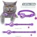 Buy Reflective Airtag Cat Collar with Holder & Bell - Safe Adjustable Design for Kittens & Puppies (Purple) | International Shipping Available - Buy Online on GoSupps.com