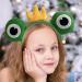 Face Wash Headband | Cartoon Plush Animal Ears and Horns Spa Headband - Halloween Hair Accessories Green Frog Headpiece Elastic Makeup Headbands for Women Girls Prince One Size - Buy Online on GoSupps.com
