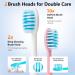 Portable Adult Travel Electric Toothbrush - Rechargeable Sonic with 3 Brush Heads & 5 Modes Timer - 48000 VPM - Pink - Buy Online on GoSupps.com