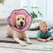Soft Dog Cone - Icoii Sore Crane Collar for Spayed/Neutered Dogs | Leak Protection & Comfort for Large Breeds like Pitbulls Beagles Bulldogs - Pink L - Buy Online on GoSupps.com