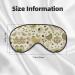 Yellow Leaves Chicken Print Eye Mask | Soft Sleep Eye Cover for Men & Women - Travel & Nap Comfort - Buy Online on GoSupps.com