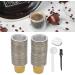  Srliya Srliya 50pcs Aluminum Foil Pays with 50pcs 15ml Coffee Capsules Coffee Sprouts Seal Lids Stickers with Spoon and Brush (Gold) - Buy Online on GoSupps.com