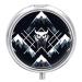 Pill Box Pill Case 3 Compartment Travel Pill Box Peaks Owl Printing Small Pill Box Portable Medicine Pill Case Pill Organizer for Purse & Pocket for Travel Handbag (Round)
