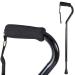 DMI Walking Cane and Walking Stick for Adult Men and Women, FSA Eligible, Lightweight and Adjustable from 33-37 Inches, Supports up to 250 Pounds with Ergonomic Hand Grip and Wrist Strap, Black