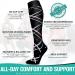 Copper Compression Socks for Women and Men | Medical Grade | Ideal for Running, Athletic, Nurses, and Travel | Large-X-Large Size | 03 Black/Red/Gray Design - Buy Online on GoSupps.com