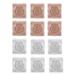 STOBAZA Lot de 12 Bo tes Transparentes pour Faux Cils Organisateur Compact en Plastique Support Plateau Emballage L ger pour Rangement de Cils tui Portable Beaut et Voyage