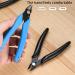 4 Pcs Wire Cable Cutters Side Cutters Precision Flush Cutters Wire Strippers Electrical Snips Pliers Strippers Cutters Electrical with Soft Grip for Jewelry Craft DIY - Blue/Black - Buy Online on GoSupps.com
