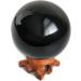 Mina Heal 70mm Black Obsidian Crystal Ball for Feng Shui Meditation & Home Decoration | Crystal Healing & Prophecy - Buy Online on GoSupps.com