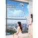RRRYYYZZ 75'' Spray Window Squeegee with Extension Pole with 4-Section Extension Pole 4 in 1 Window Squeegee for Home Shower Squeegee for Tile Shower Walls with Sewage Collector and 5 Pads - Buy Online on GoSupps.com