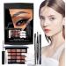 Eye Makeup Kit - Eye Enhancing Kit Eyeshadow Eye Liner & Mascara - Long Lasting Waterproof Eyeshadow Palette for Women/Set - Buy Online on GoSupps.com